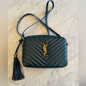 Spring time YSL teal crossbody bag